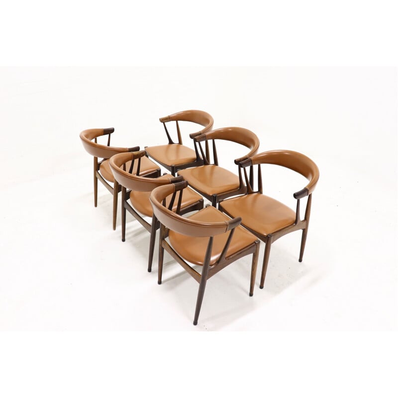 Set of 6 vintage BA113 rosewood chairs by Johannes Andersen