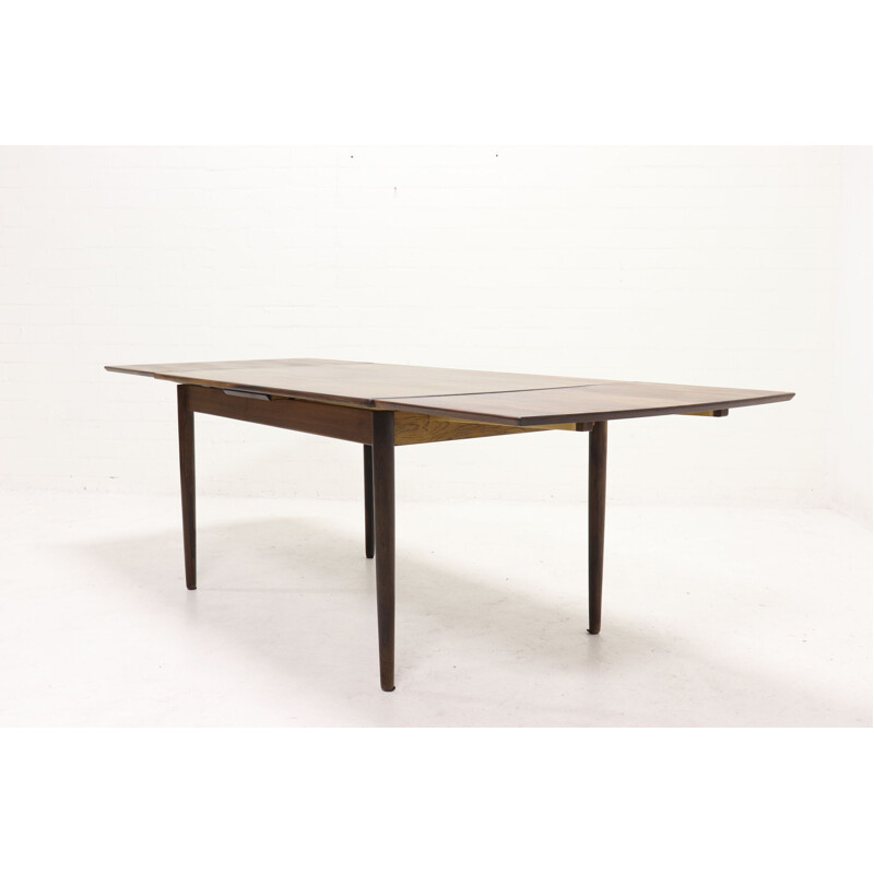 Table vintage extensible en palissandre design danois