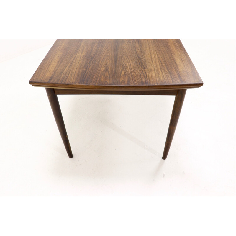 Table vintage extensible en palissandre design danois