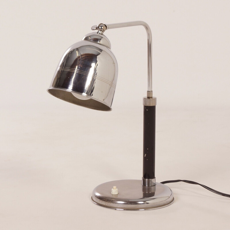 Vintage adjustable Bauhaus desk lamp 1930