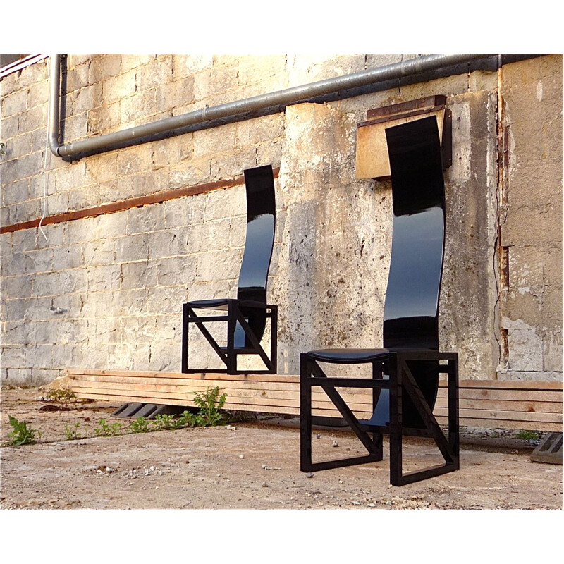 2 chaises à repas vintage EDO par Kisho Kurokawa pour PPM Corporation,1980