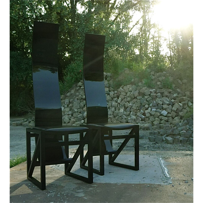 2 chaises à repas vintage EDO par Kisho Kurokawa pour PPM Corporation,1980