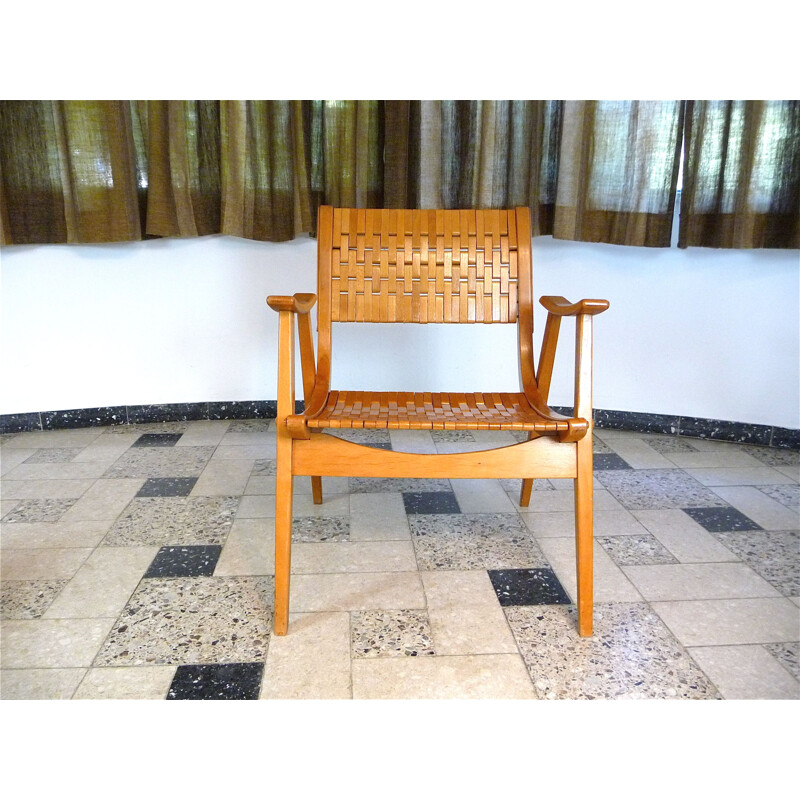 Pair of vintage German Bauhaus armchairs by Erich Diekmann for Gelenks,1930