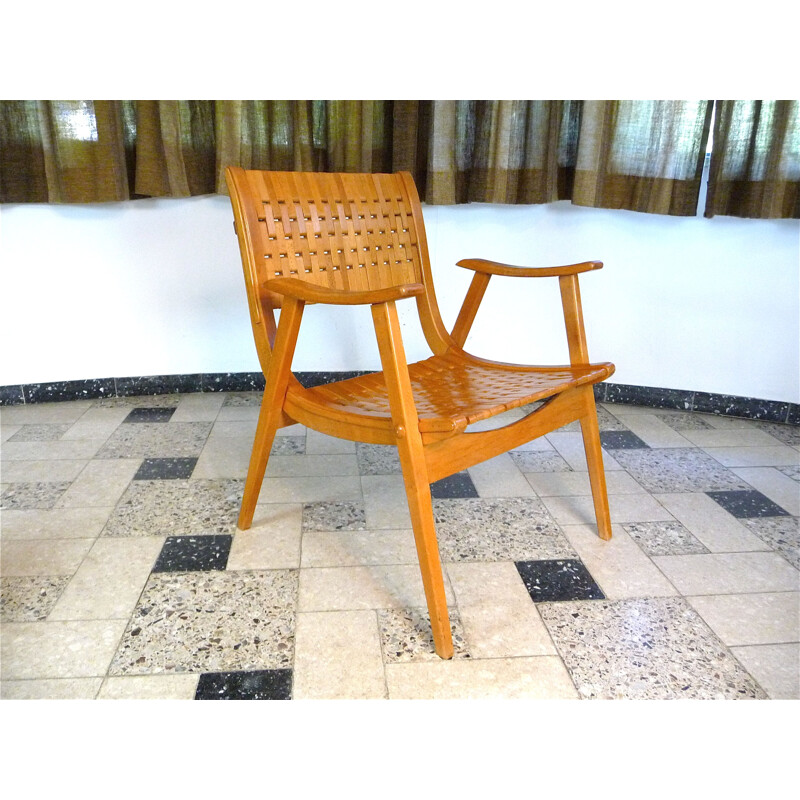 Pair of vintage German Bauhaus armchairs by Erich Diekmann for Gelenks,1930