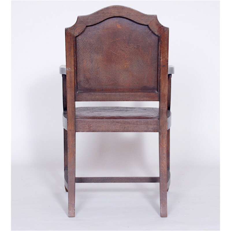Vintage houten fauteuil, 1930