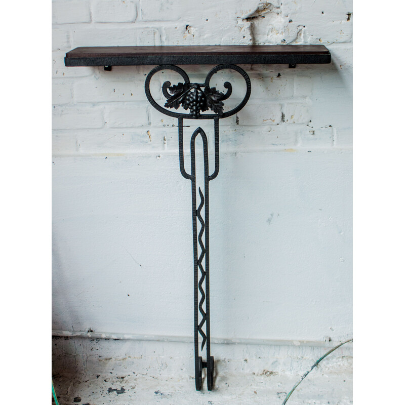 Vintage Art Deco wrought iron console,1930