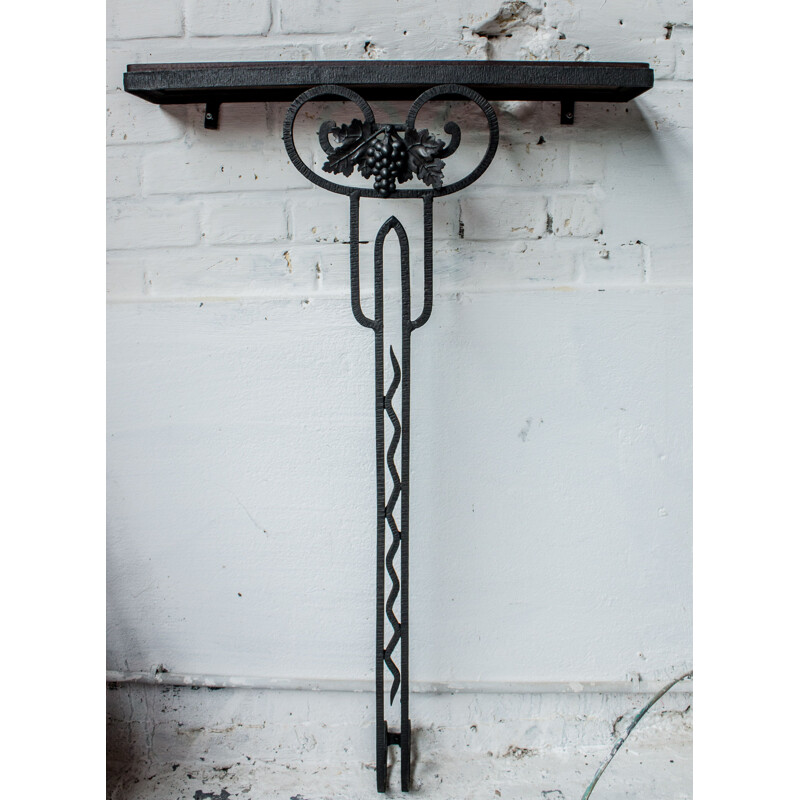 Vintage Art Deco wrought iron console,1930