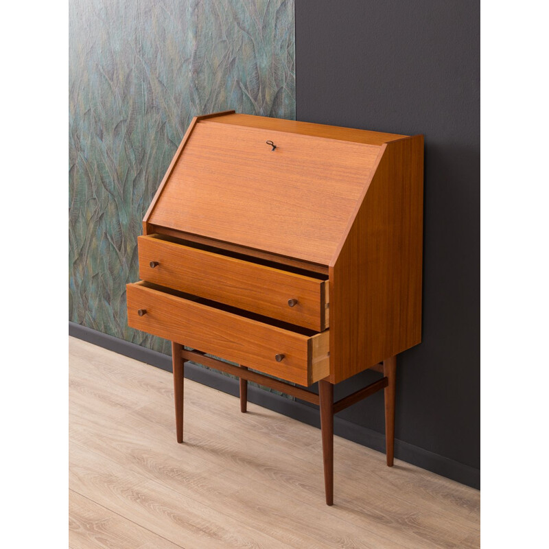 Vintage secretary desk in teak 1950s