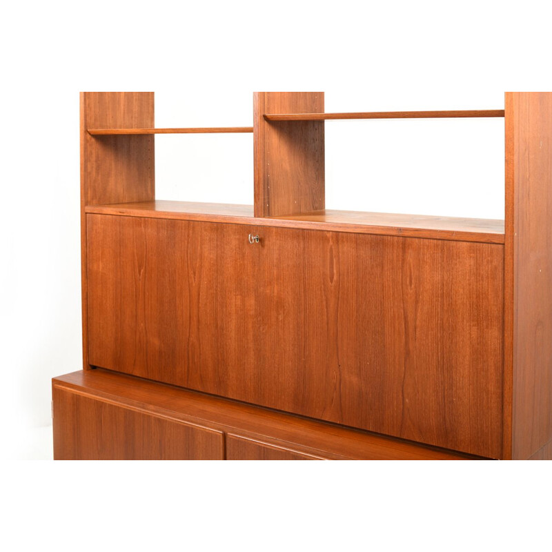 Vintage Bookshelf Secretary by Poul Hundevad 1960s Danish