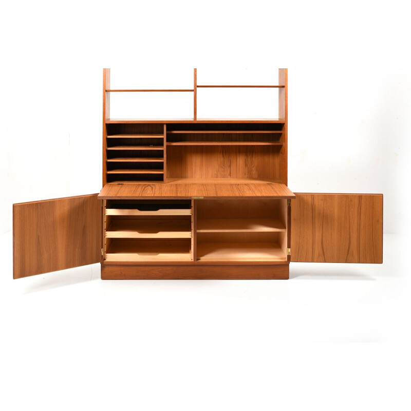 Vintage Bookshelf Secretary by Poul Hundevad 1960s Danish