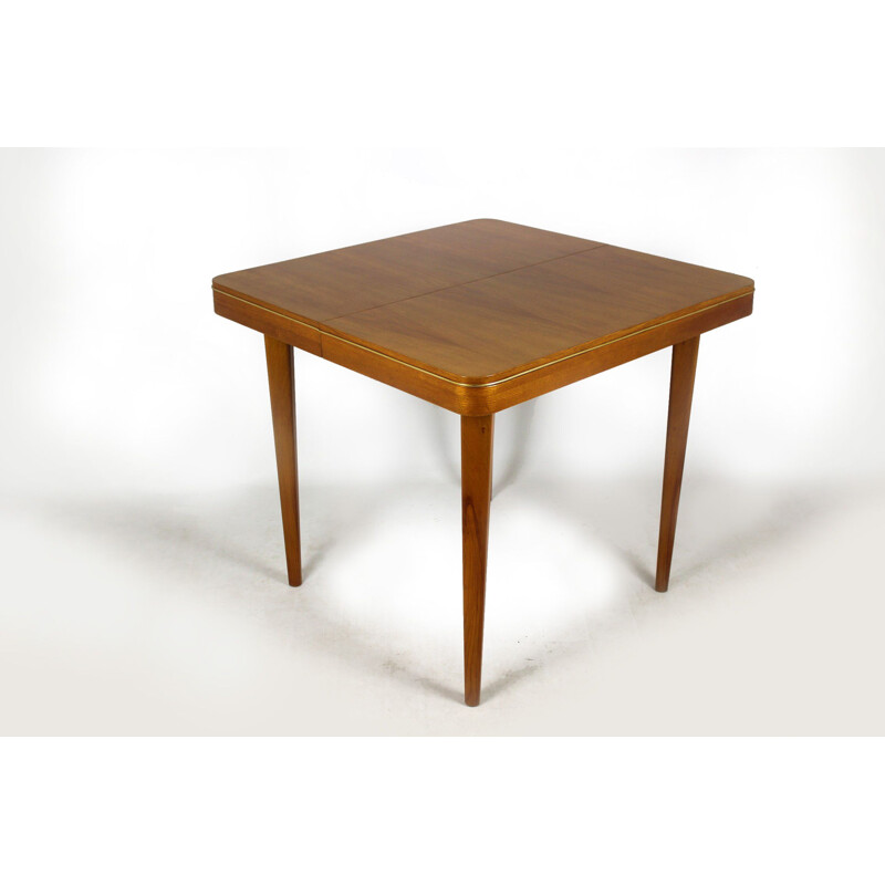 Vintage folding table square in oak from Jitona 1960s