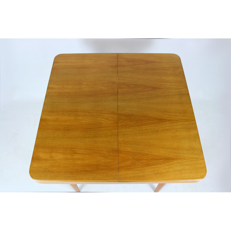 Vintage folding table square in oak from Jitona 1960s