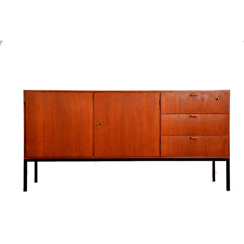 Vintage sideboard in teak Scandinavian 1960s