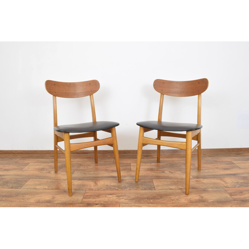 Ensemble de 2 chaises à repas vintage de Farstrup, Danemark années 1960