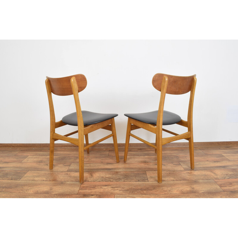 Ensemble de 2 chaises à repas vintage de Farstrup, Danemark années 1960