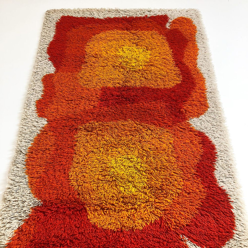 Set of 2 vintage rugs Pop art pattern by Desso, Netherlands 1970s