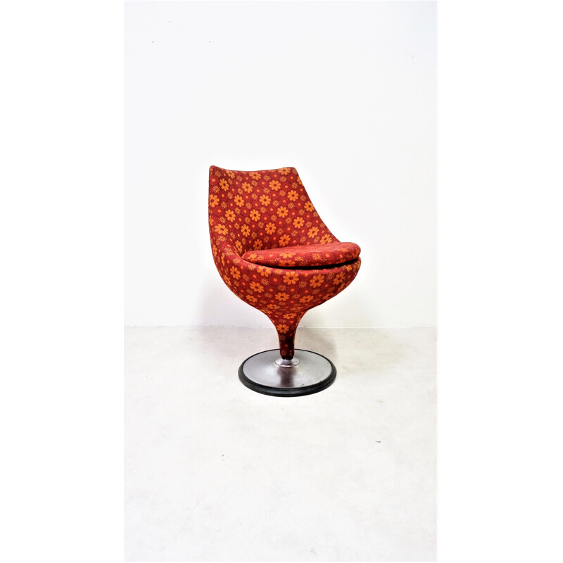 Fauteuil vintage Polaris par Pierre Guariche 1960s Belgique