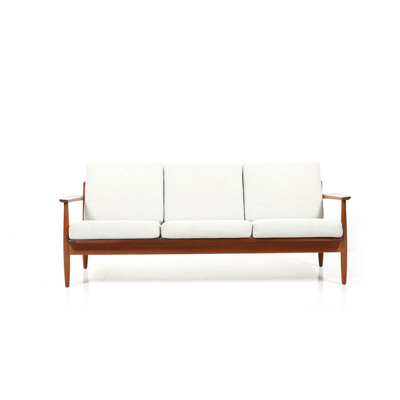 Vintage Three-Seater Sofa in Teak Danish 1960s