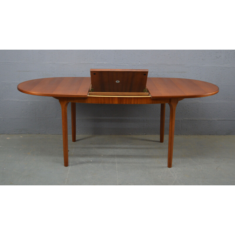 Vintage Dinning Table Oval in teak By McIntosh 1970s