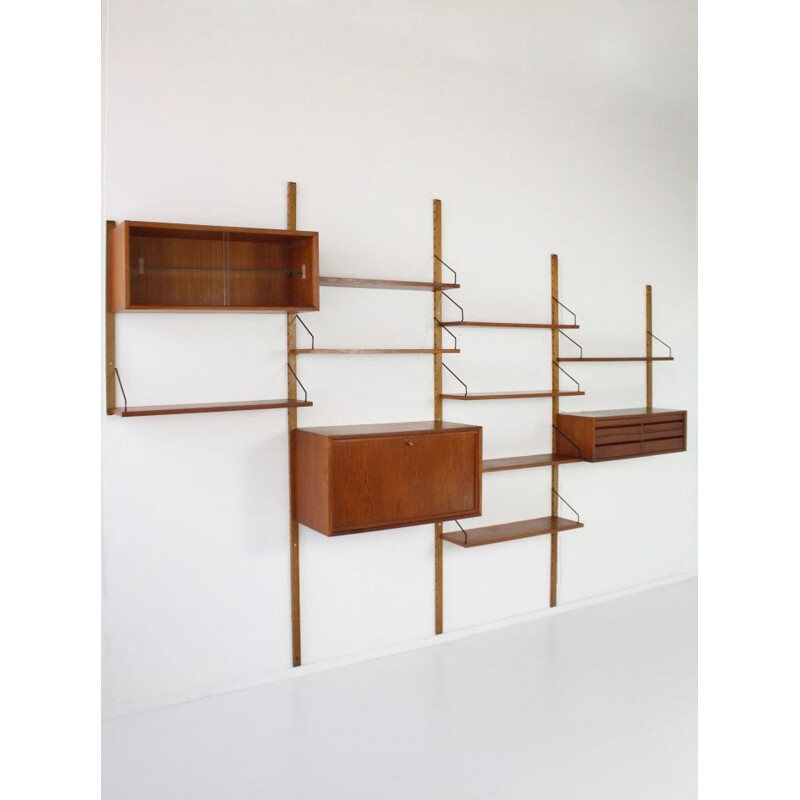 Vintage Royal System wall unit by Cadovius for Cado in teak 1960