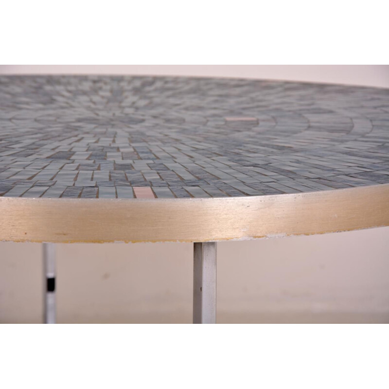 Vintage coffee table by Berthold Muller Oerlinghausen in ceramics and mosaic 1970