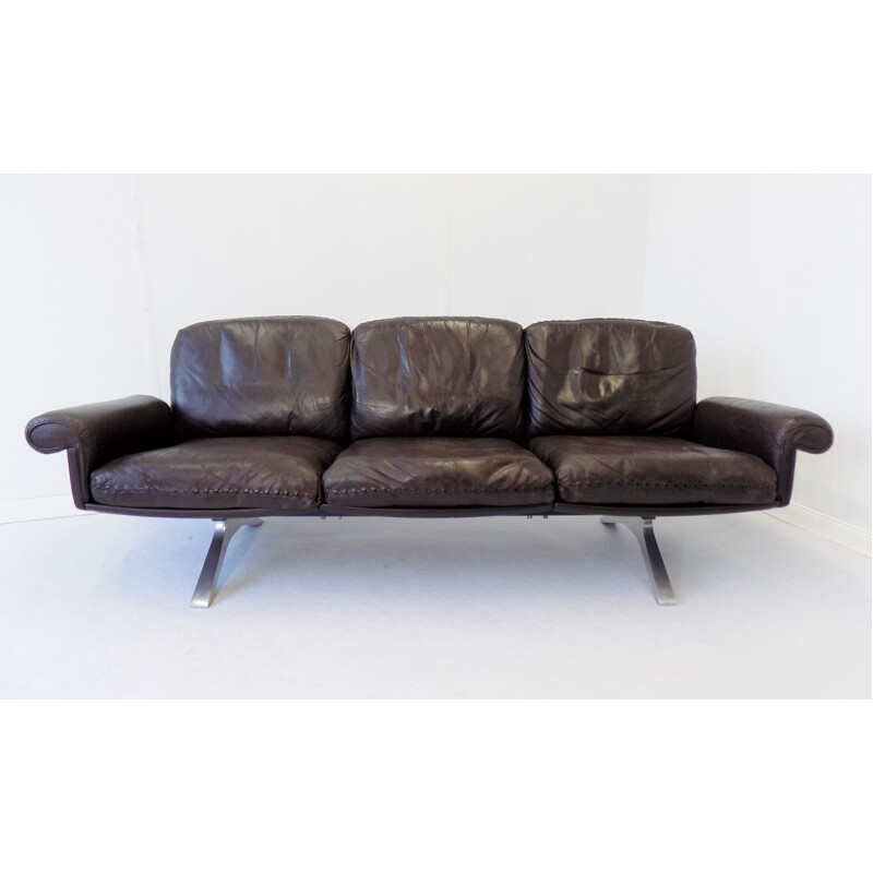 Vintage De Sede DS 31 sofa in brown leather 1960