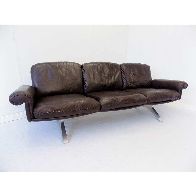 Vintage De Sede DS 31 sofa in brown leather 1960