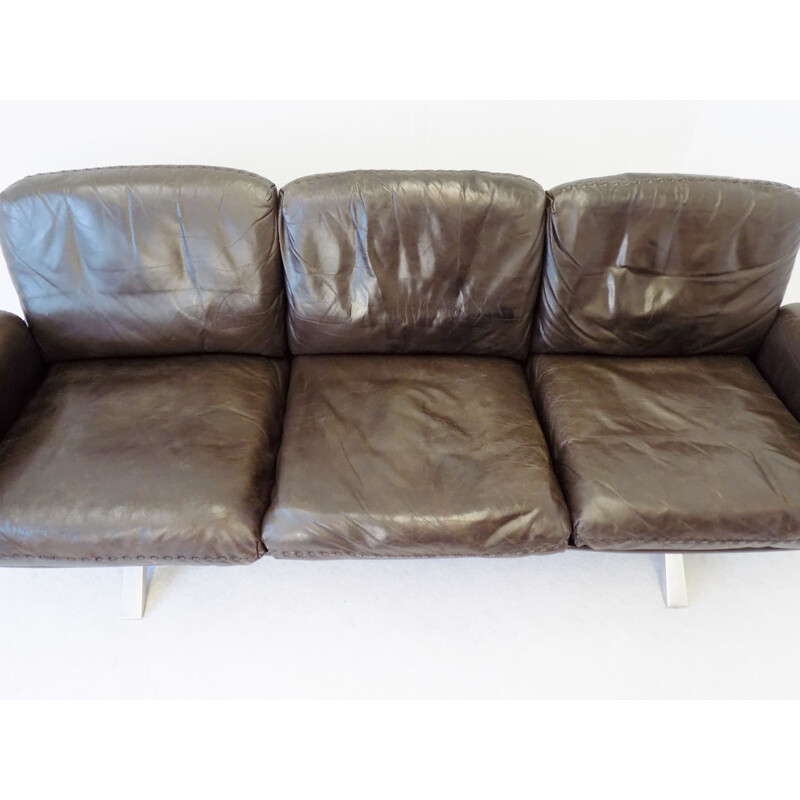 Vintage De Sede DS 31 sofa in brown leather 1960