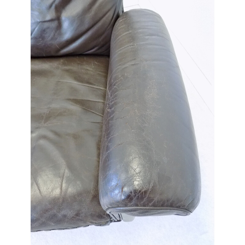 Vintage De Sede DS 31 sofa in brown leather 1960