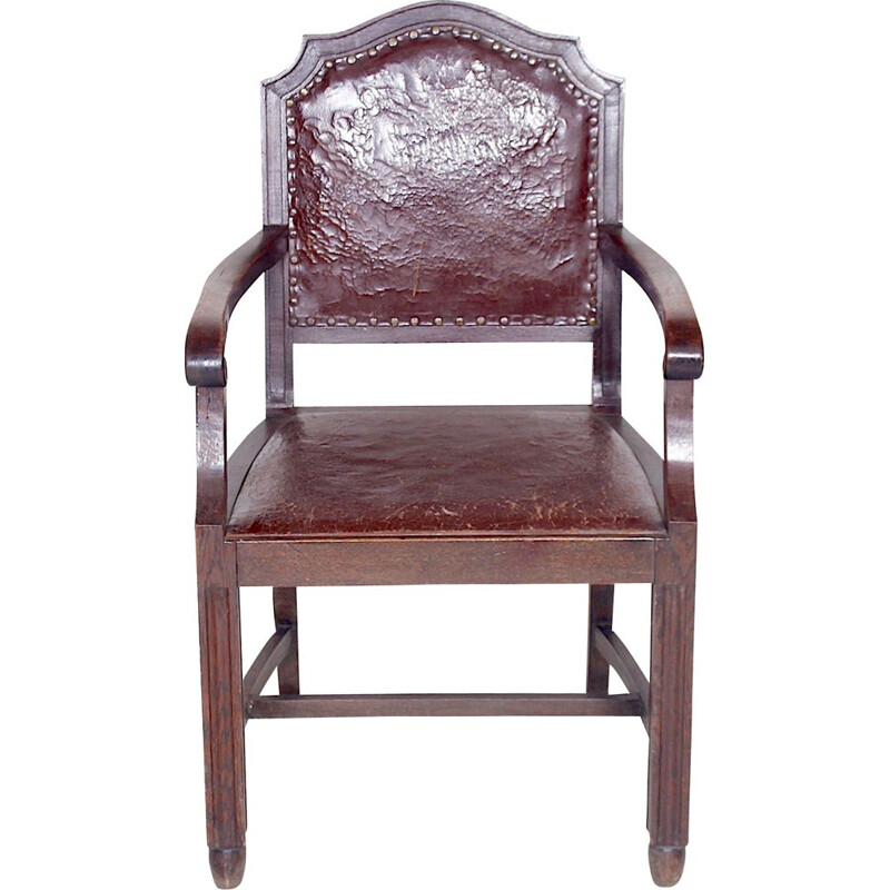 Vintage houten fauteuil, 1930