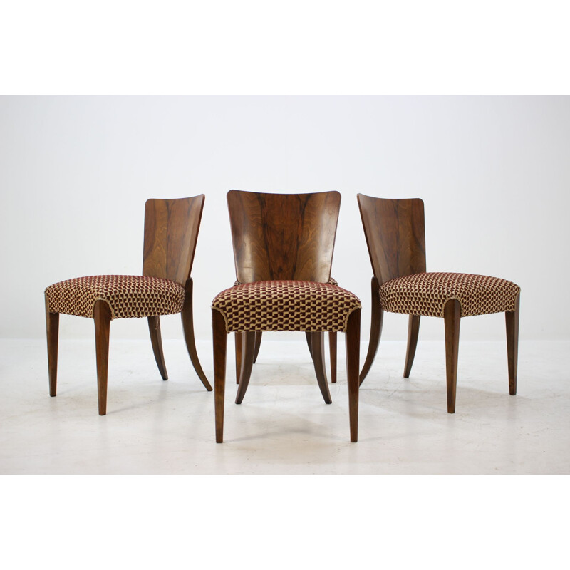 Set of 4 dining chairs by Jindrich Halabala for UP Zavody 1960