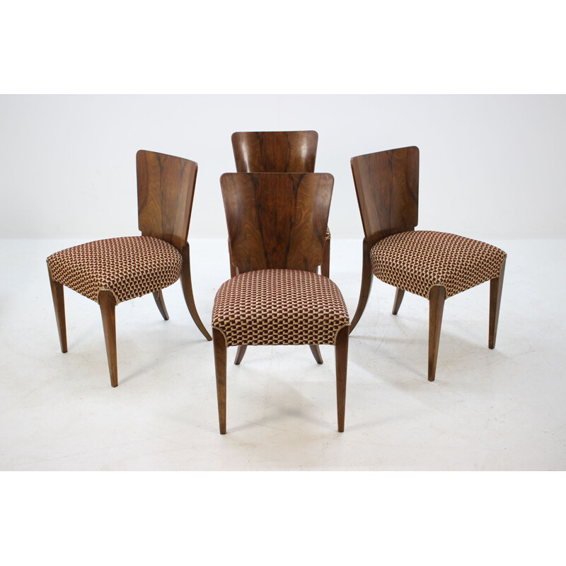 Set of 4 dining chairs by Jindrich Halabala for UP Zavody 1960