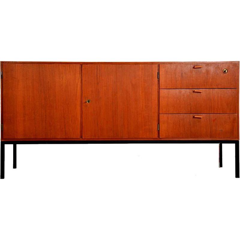 Vintage sideboard in teak Scandinavian 1960s