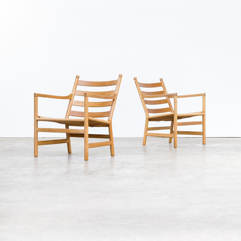 Set of 2 vintage 'CH44' chairs by Hans Wegner for Carl Hansen & Son 1960s