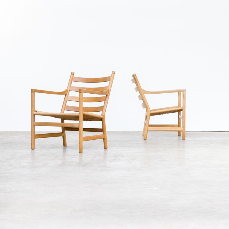 Ensemble de 2 chaises vintage 'CH44' par Hans Wegner pour Carl Hansen & son 1960