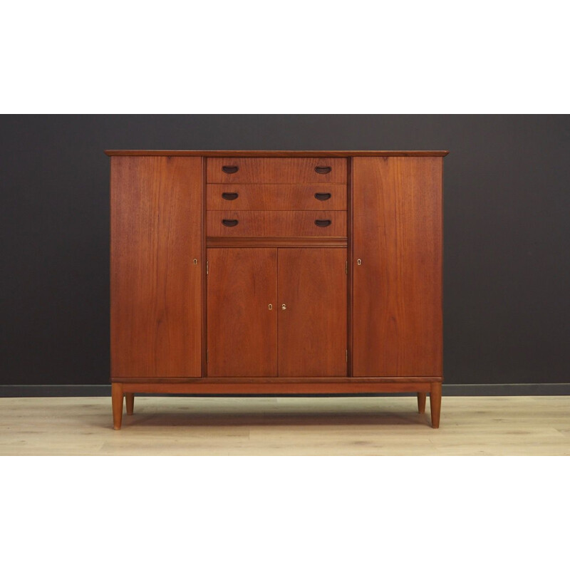 Vintage highboard for P. Westergaard in teak 1970