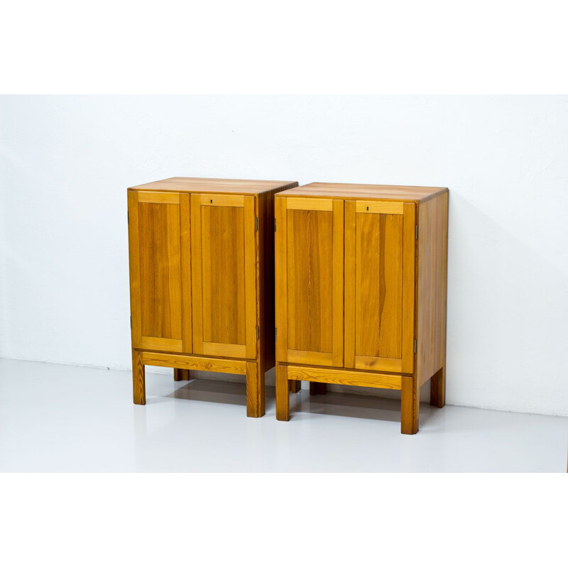 Set of 2 vintage cabinets for Karl Andersson & Söner in pine 1960