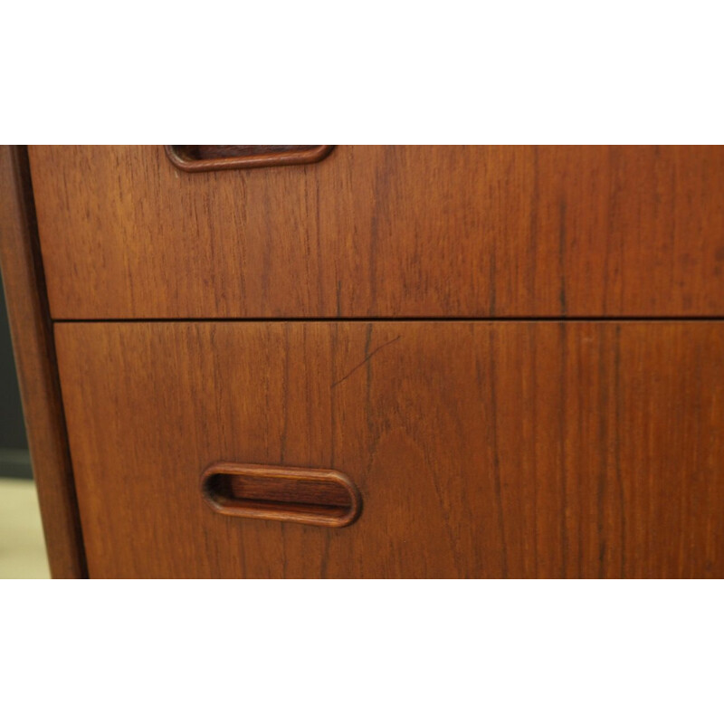 Vintage scandinavian chest of drawers in teakwood 1970