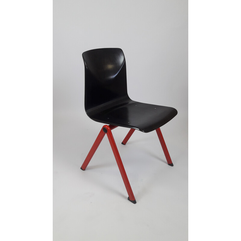 Vintage Mullca Galvanitas S30 chair in beech 1960