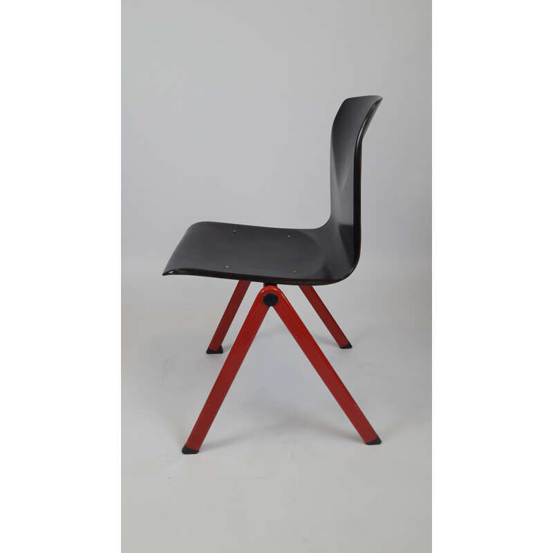 Vintage Mullca Galvanitas S30 chair in beech 1960