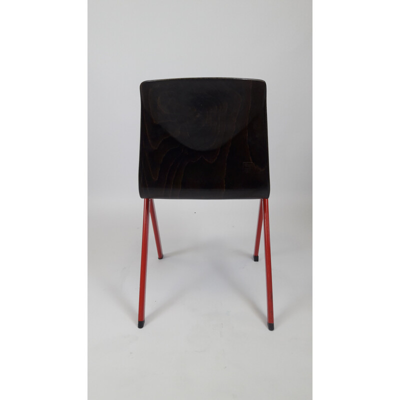 Vintage Mullca Galvanitas S30 chair in beech 1960