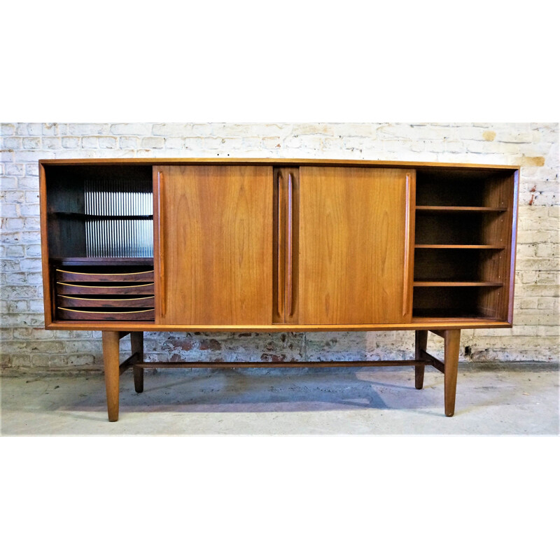 Enfilade vintage scandinave pour Hansen en teck et palissandre 1970