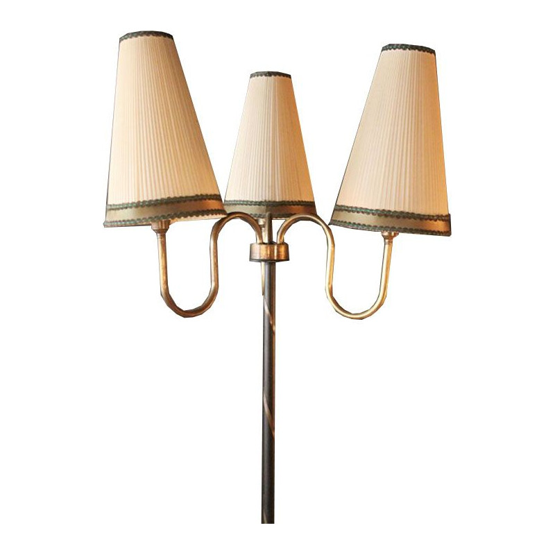 Vintage floor lamp in brass 1950s