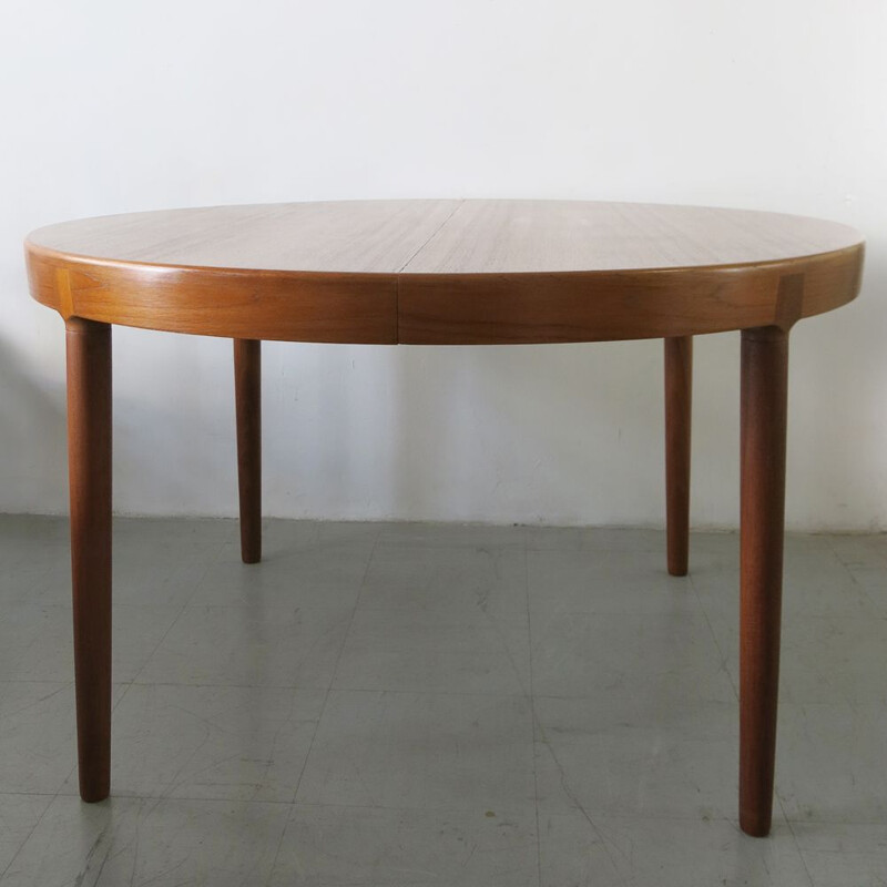 Vintage dining table in teak by Harry Østergaard for Randers Møbelfabrik Denmark 1960s