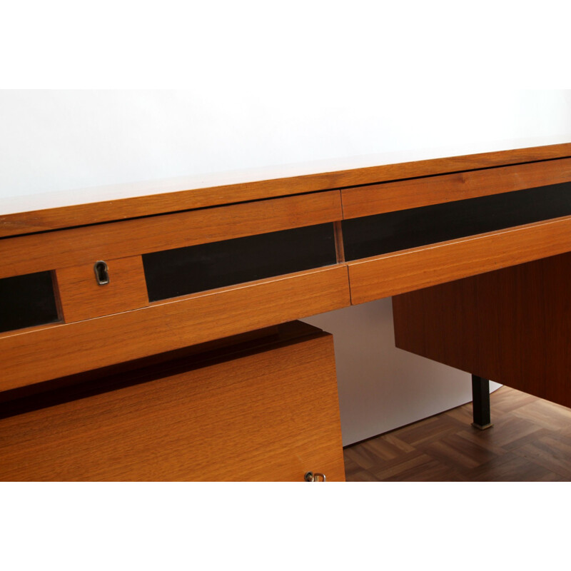 Vintage desk in walnut Germany 1960s