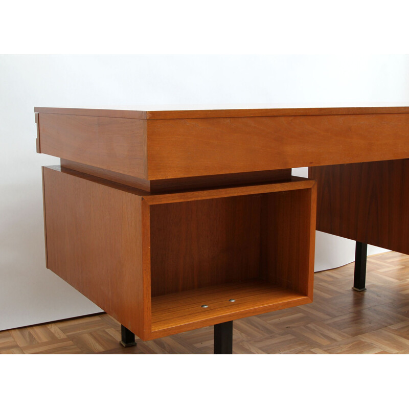 Vintage desk in walnut Germany 1960s