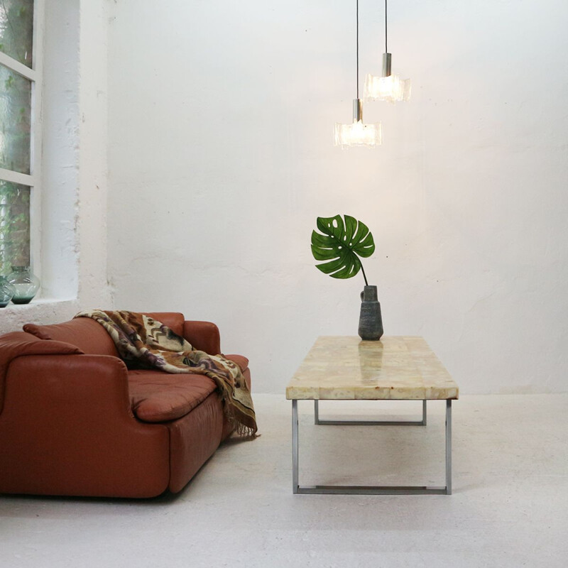 Vintage coffee table in marble 1970s