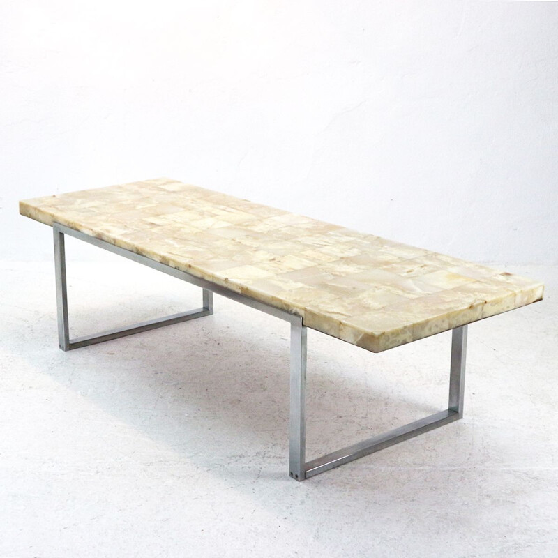 Vintage coffee table in marble 1970s