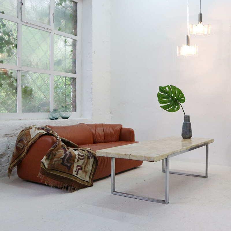 Vintage coffee table in marble 1970s