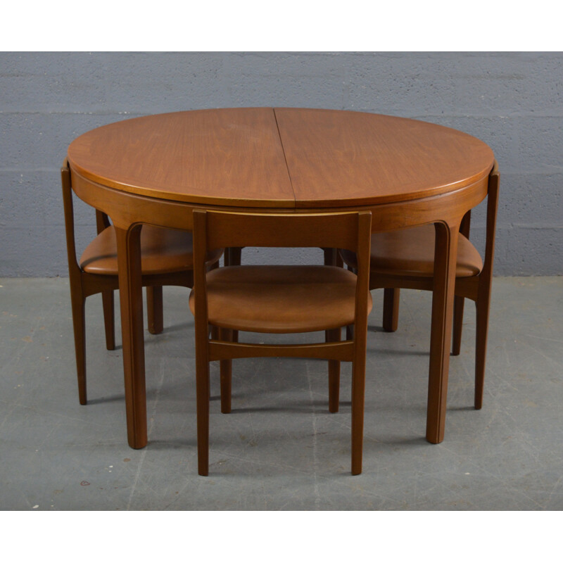 Vintage dinning table and chairs by Nathan 1960